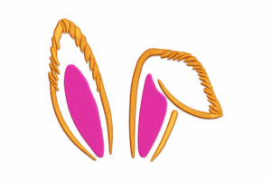 Bunny Ears Embroidery Design
