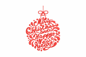 Christmas & New Year Ornament Embroidery Design