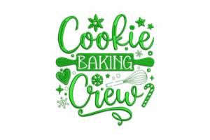 Cookie Baking Crew Embroidery Design
