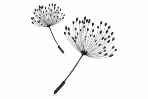 Dandelion Seed Embroidery Design