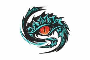 Dragon Eye Embroidery Design