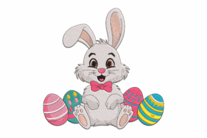 Easter Bunny Embroidery Design
