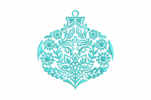 Elegant Snowflake Ornament Embroidery Design