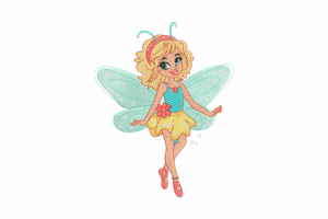Fairy Girl Embroidery Design