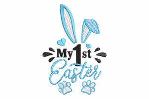 First Easter Embroidery Design