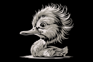 Fluffy Duck Embroidery Design