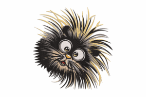 Funny Fluffy Animal Embroidery Design