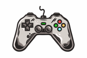 Game Controller Embroidery Design