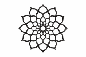 Geometric Mandala Embroidery Design