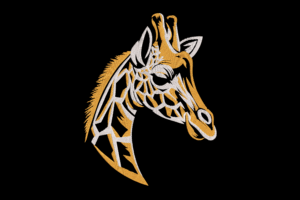 Giraffe Head Embroidery Design