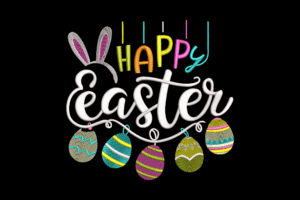 Happy Easter Machine Embroidery Design