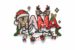 Mama Claus Embroidery Design