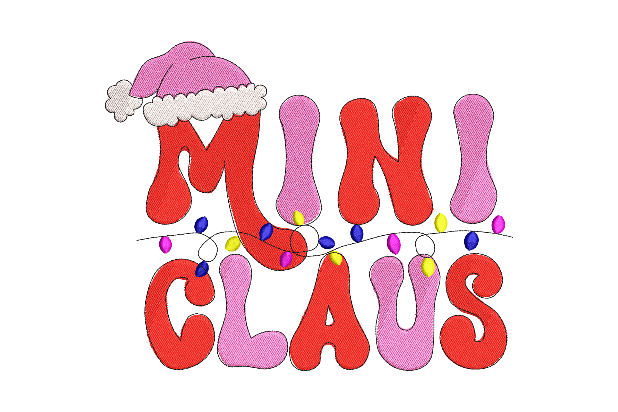Mini Claus Embroidery Design