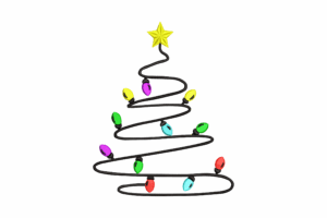 Minimalist Christmas Tree Embroidery Design