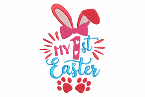 My 1st Easter Embroidery Design