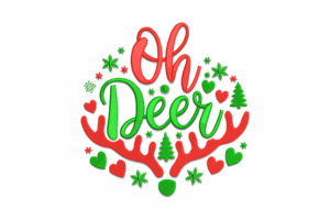 Oh Deer Embroidery Design