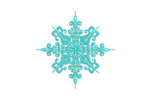 Ornamental Snowflake Machine Embroidery Design
