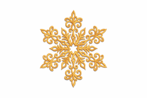 Premium Ornamental Snowflake Machine Embroidery Design