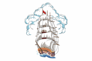 Sailing Ship Machine Embroidery Design