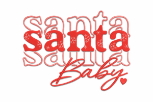 Santa Baby Embroidery Design