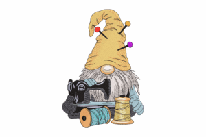 Sewing Gnome Machine Embroidery Design