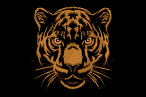 Tiger Face Embroidery Design
