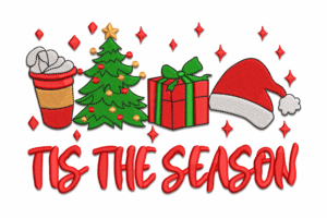 Tis the Season Embroidery Design