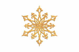Vintage Snowflake Embroidery Design