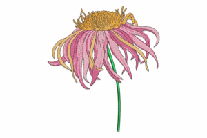 Wild Coneflower Embroidery Design