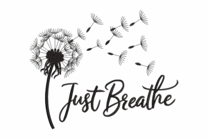 Just Breathe Embroidery Design