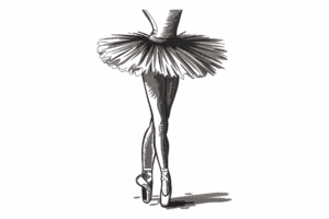 Ballerina Legs Embroidery Design