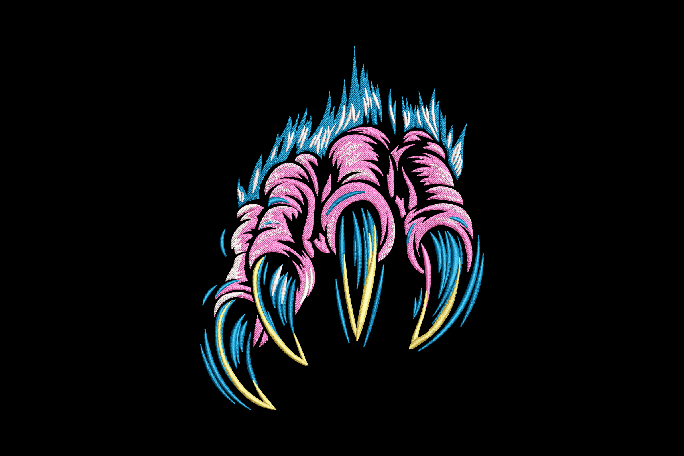 Beast Claw Embroidery Design 1 Beast Claw Embroidery Design