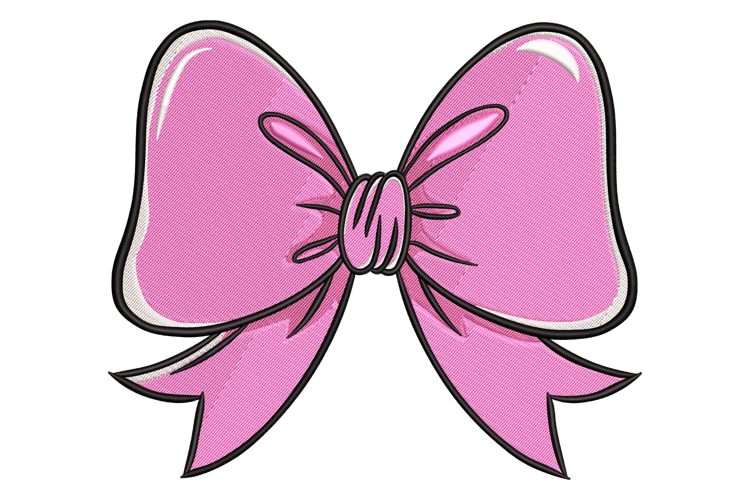 Bow Embroidery Design