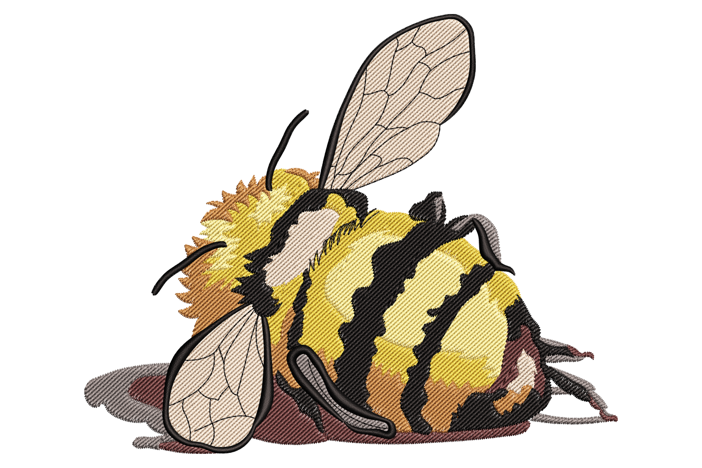 Bumblebee Embroidery Design
