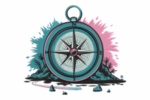 Compass Embroidery Design