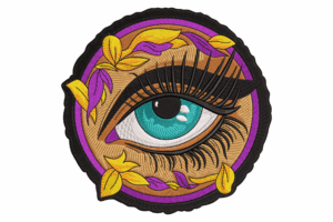 Decorative Eye Embroidery Design