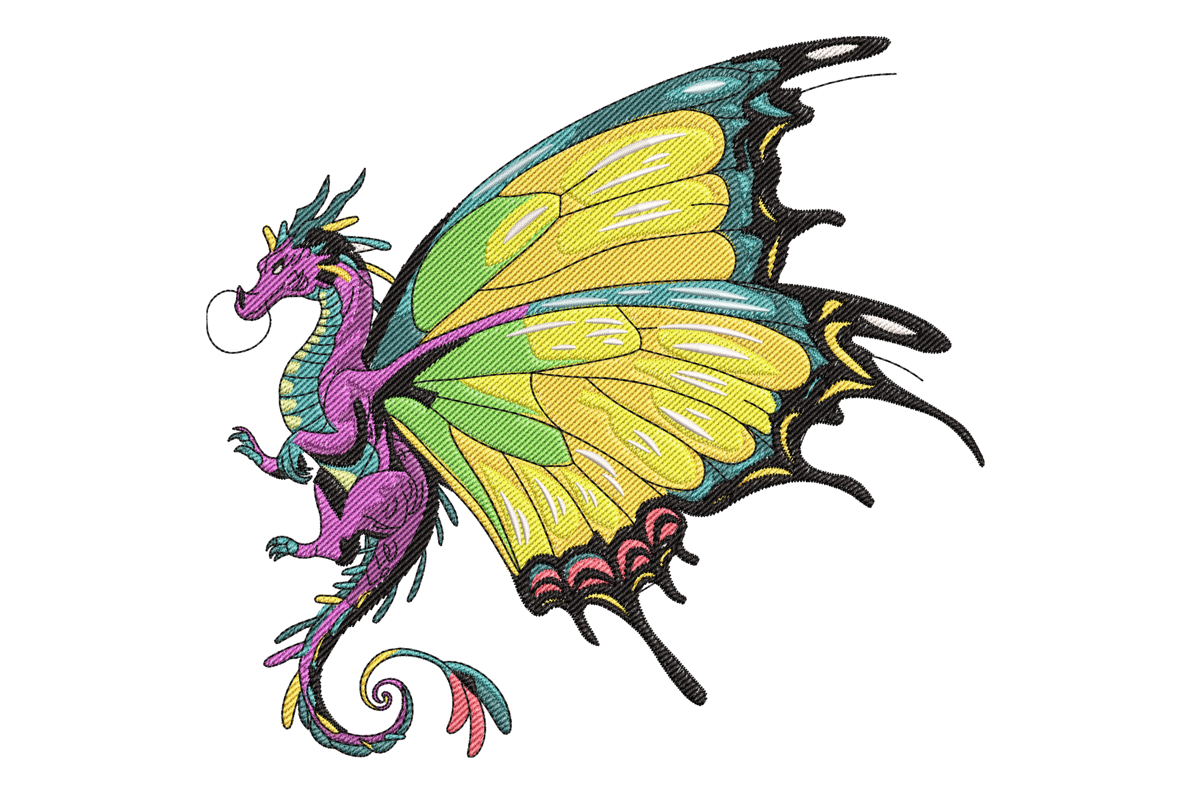 Dragon Embroidery Design