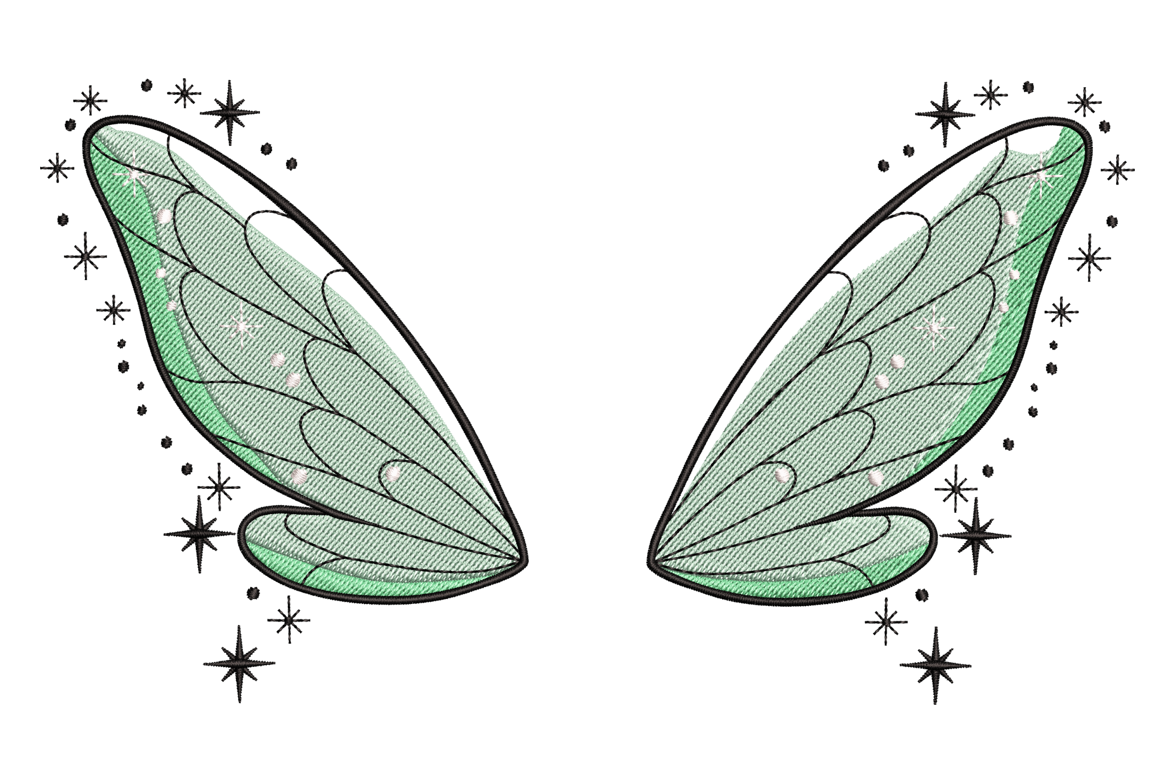 Fairy Wings Embroidery Design