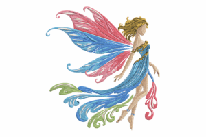 Fantasy Fairy Embroidery Design