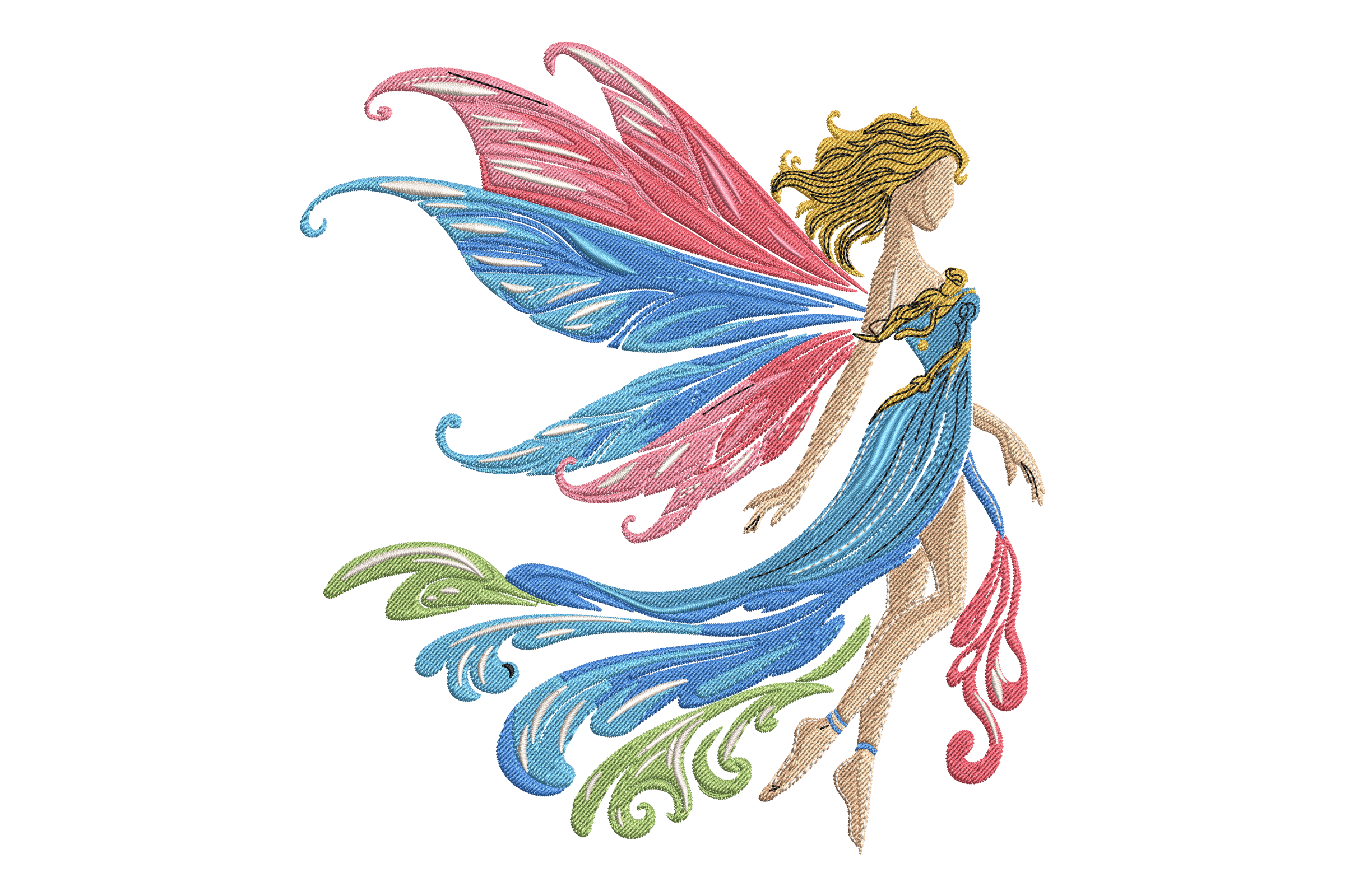 Fantasy Fairy Embroidery Design