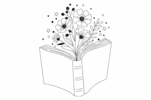 Floral Book Bloom Machine Embroidery Design
