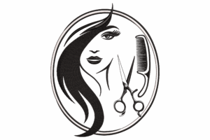 Hair Salon Lady Embroidery Design
