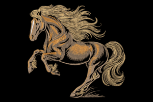 Majestic Horse Embroidery Design