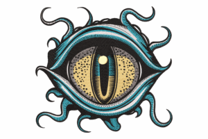 Mystic Dragon Eye Embroidery Design