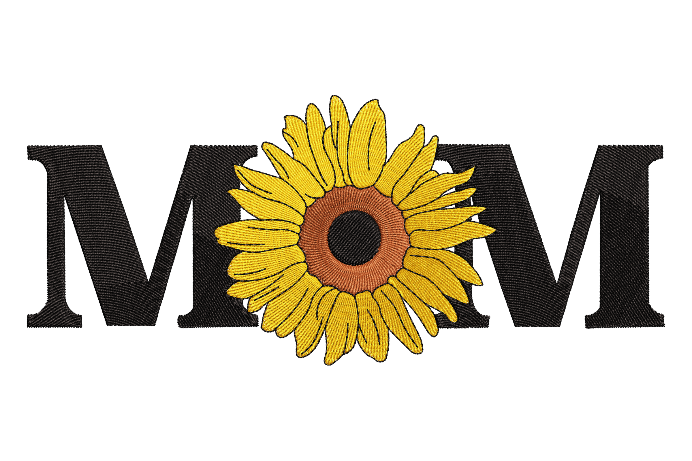 Sunflower MOM Machine Embroidery Design