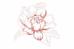 Peony Flower Embroidery Design