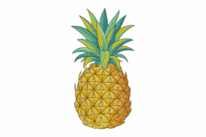 Pineapple Embroidery Design