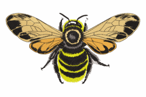 Premium Bee Embroidery Design