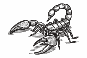 Realistic Scorpion Embroidery Design