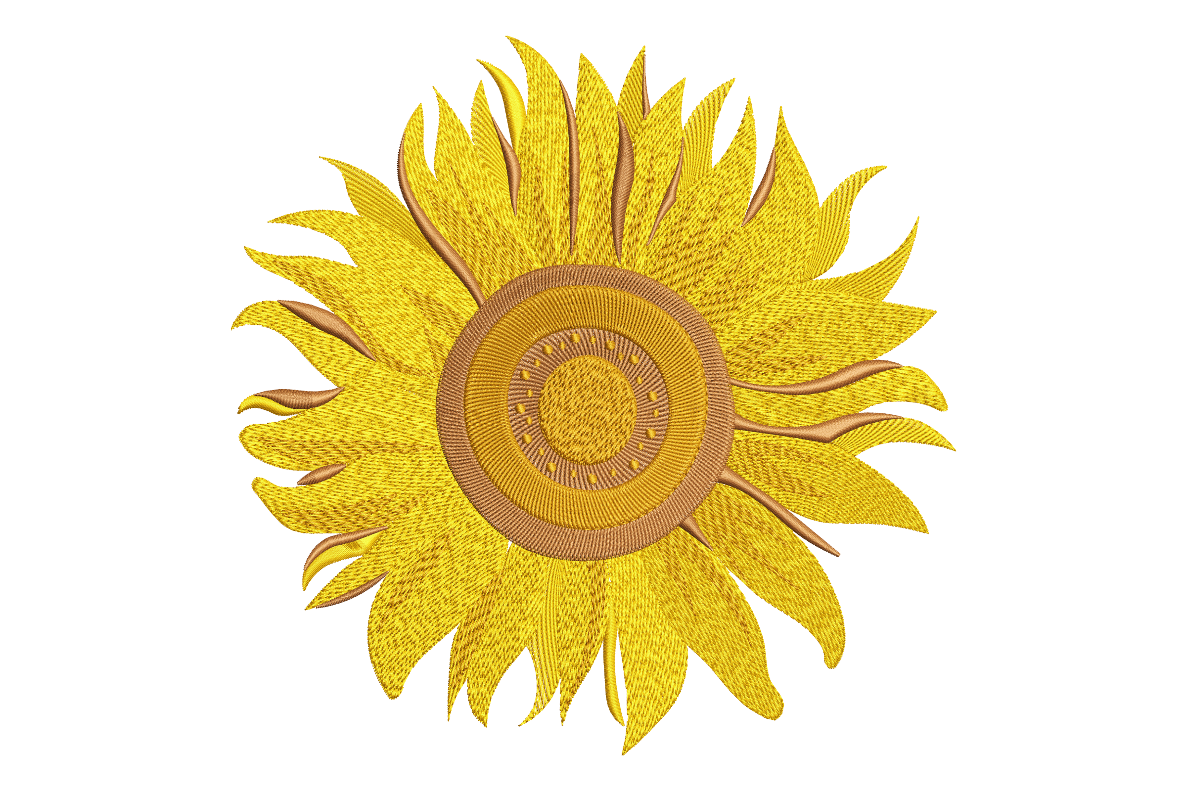 Sunflower Machine Embroidery Design